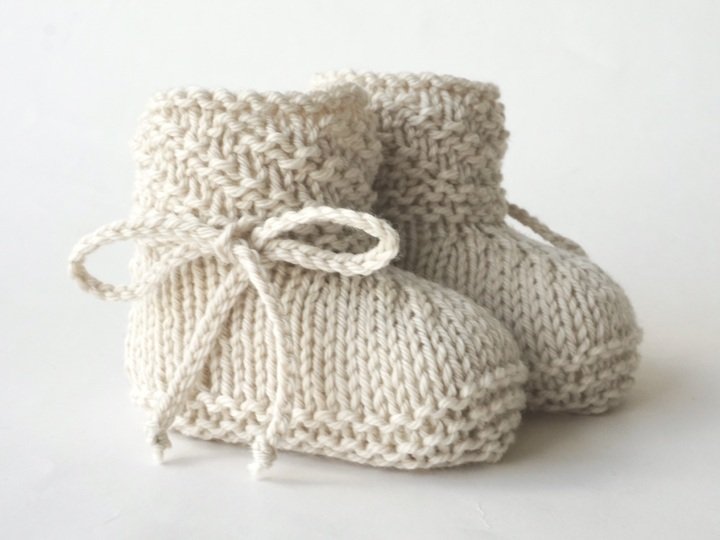 PDF Strickanleitung Babyschuhe gestrickt E-Book Stricken Strickschuhe Baby