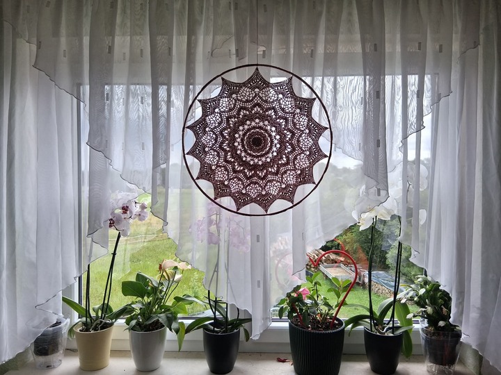 Häkelanleitung Mandala oder Tischdecke "Traumkristall" - 3 Größen