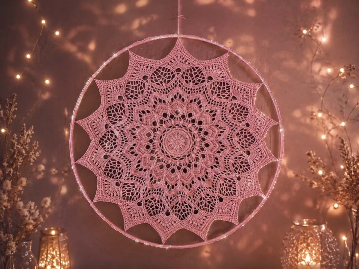 Häkelanleitung Mandala oder Tischdecke "Traumkristall" - 3 Größen