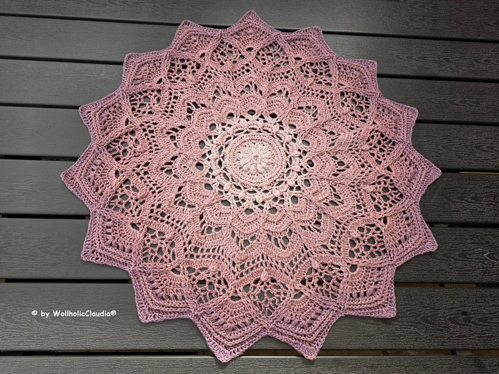 Häkelanleitung Mandala oder Tischdecke "Traumkristall" - 3 Größen
