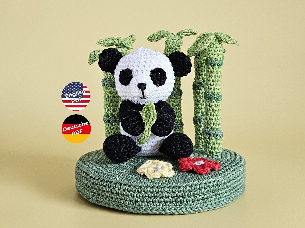 Panda Paul im Bambuswald Häkelanleitung Amigurumi PDF