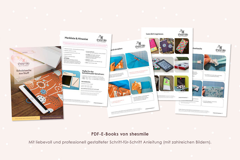 Schutztasche für Handy und Tablet (Nähanleitung für alle Größen)