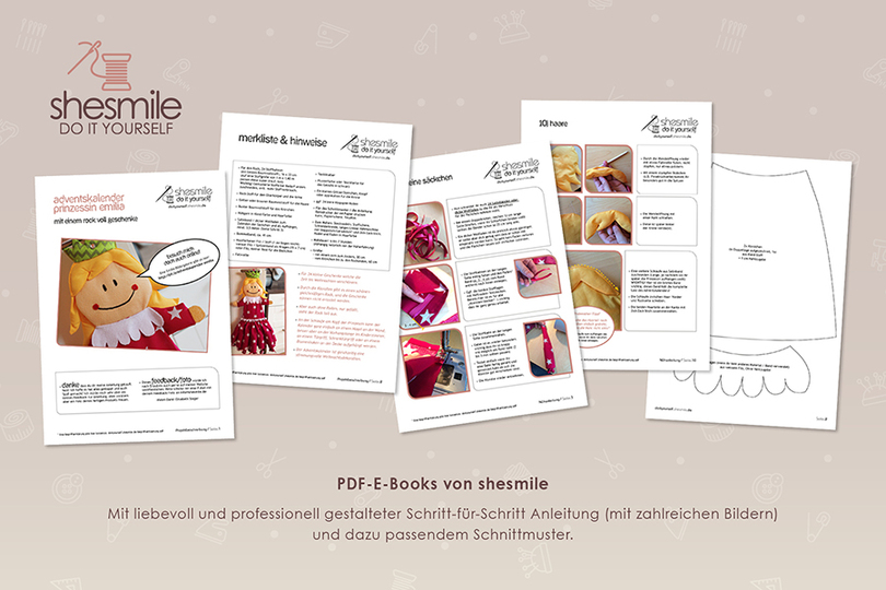 Adventskalender Prinzessin Emilia (Schnittmuster und Nähanleitung)