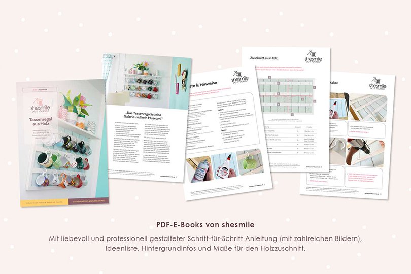 Tassenregal aus Holz (Bastelidee und Bauanleitung)