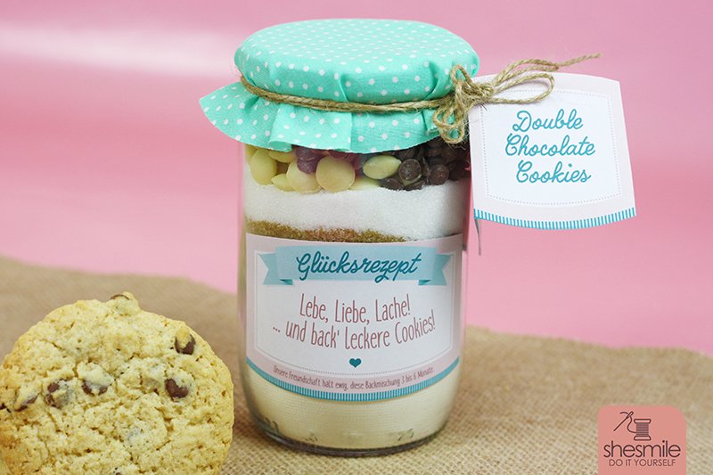 Etiketten und Geschenkanhänger Cookies im Glas (Druckvorlage)