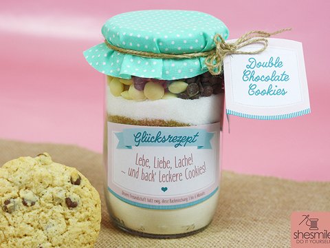 Etiketten und Geschenkanhänger Cookies im Glas (Druckvorlage)
