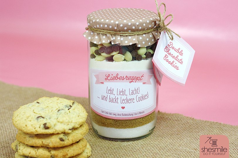 Etiketten und Geschenkanhänger Cookies im Glas (Druckvorlage)