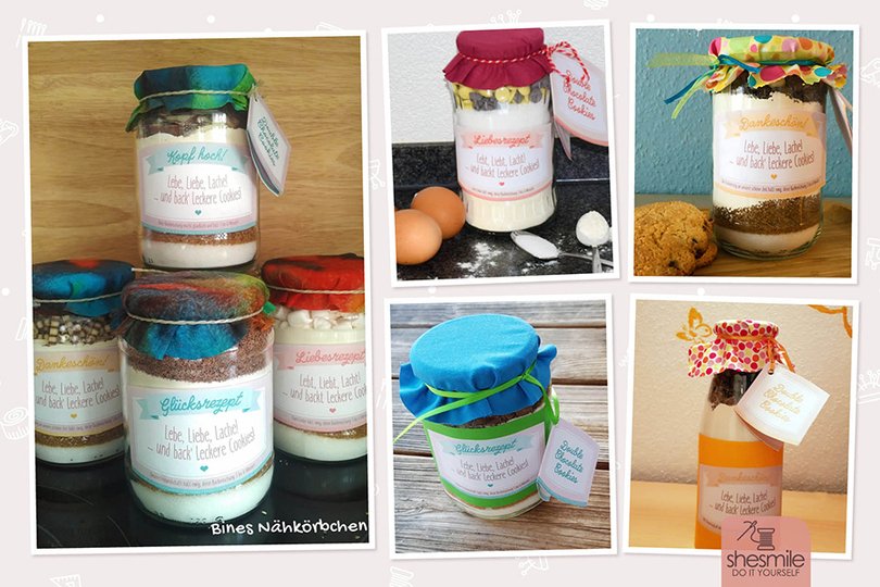 Etiketten und Geschenkanhänger Cookies im Glas (Druckvorlage)