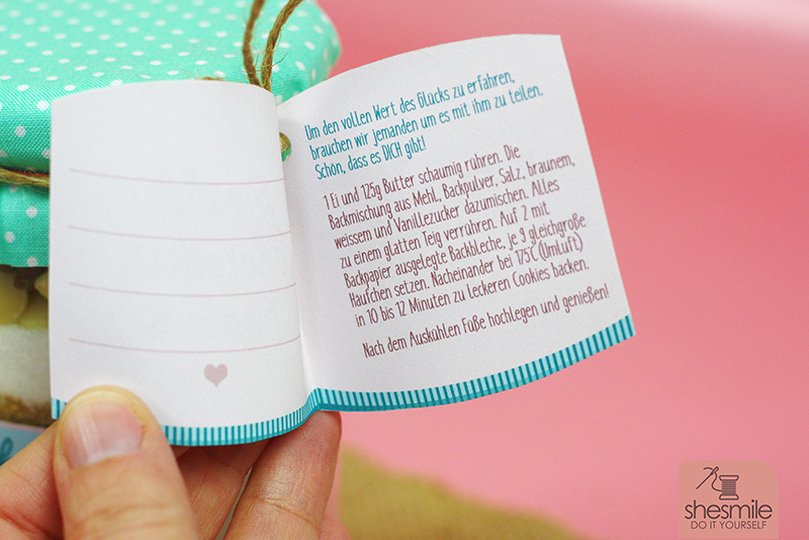 Etiketten und Geschenkanhänger Cookies im Glas (Druckvorlage)