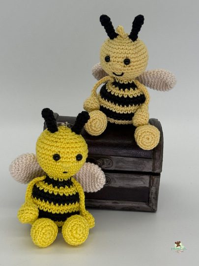 Hummel Schlenkertier, Taschenbaumler - Häkelanleitung