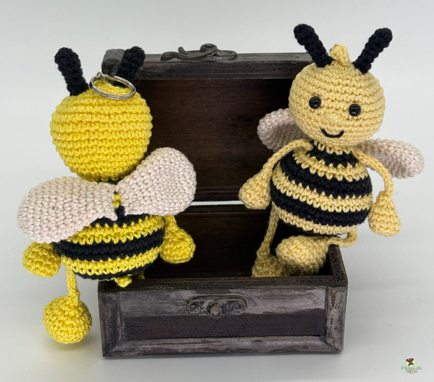 Hummel Schlenkertier, Taschenbaumler - Häkelanleitung