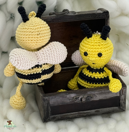 Hummel Schlenkertier, Taschenbaumler - Häkelanleitung