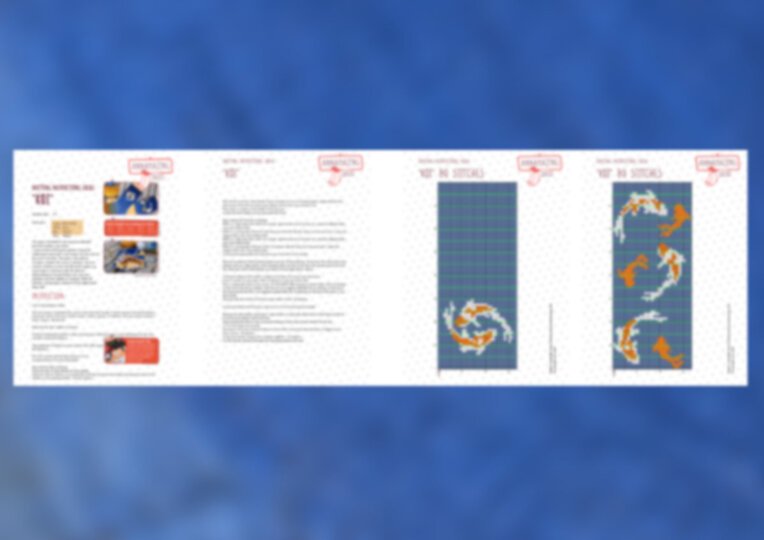 Colorwork Socken "Koi" Fische - digitale Anleitung
