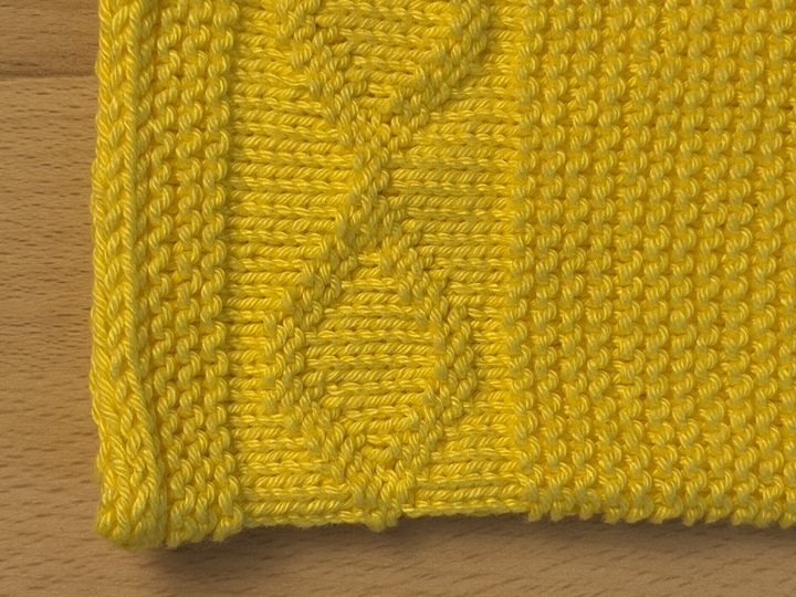 Waschlappen#103, klassischer Waschhandschuh mit Muster, Strickanleitung