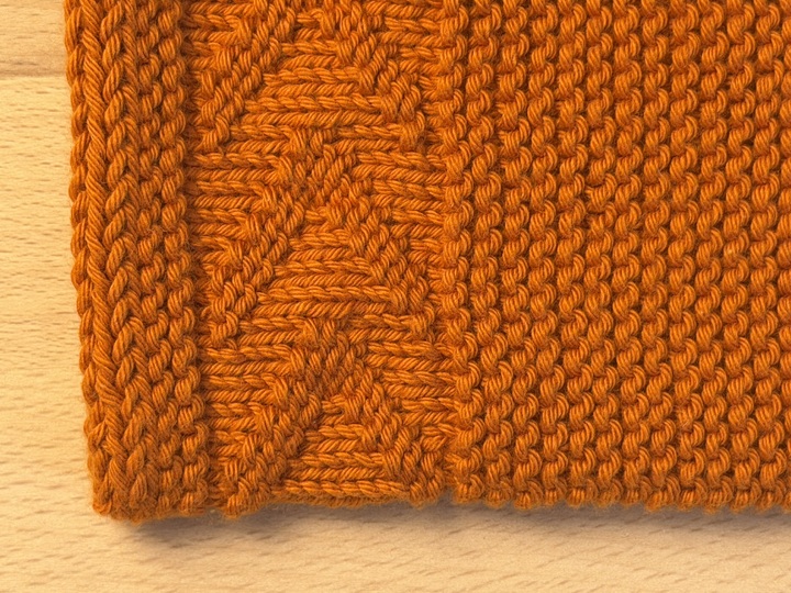 Waschlappen#103, klassischer Waschhandschuh mit Muster, Strickanleitung
