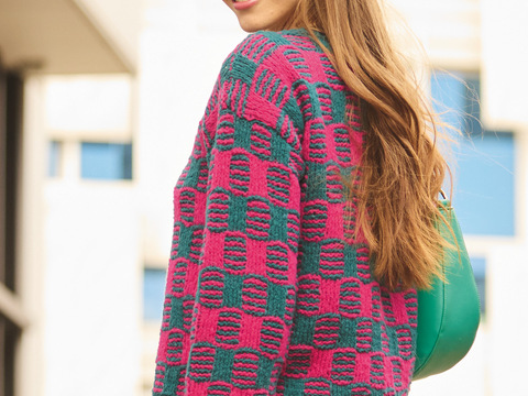 Pulli mit Hebemaschenmuster