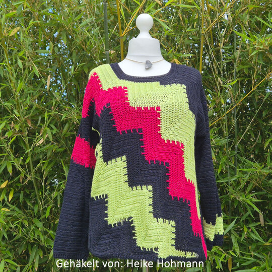 Frauhohmanns Häkelpullover "PolarLicht"