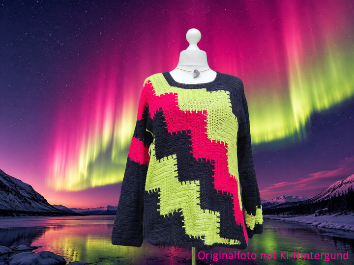 Frauhohmanns Häkelpullover "PolarLicht"