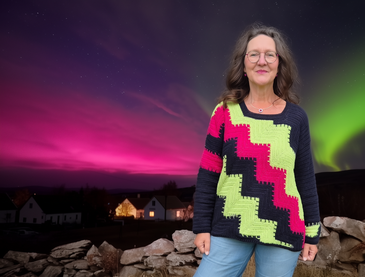Frauhohmanns Häkelpullover "PolarLicht"