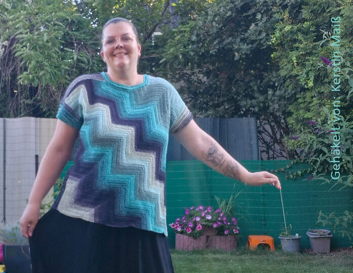 Frauhohmanns Häkelpullover "PolarLicht"