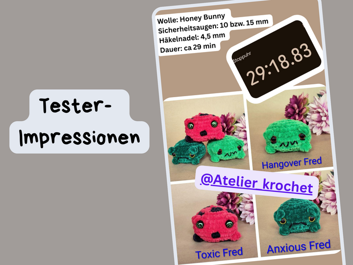 Crochet Pattern: Fred the Sad Frog