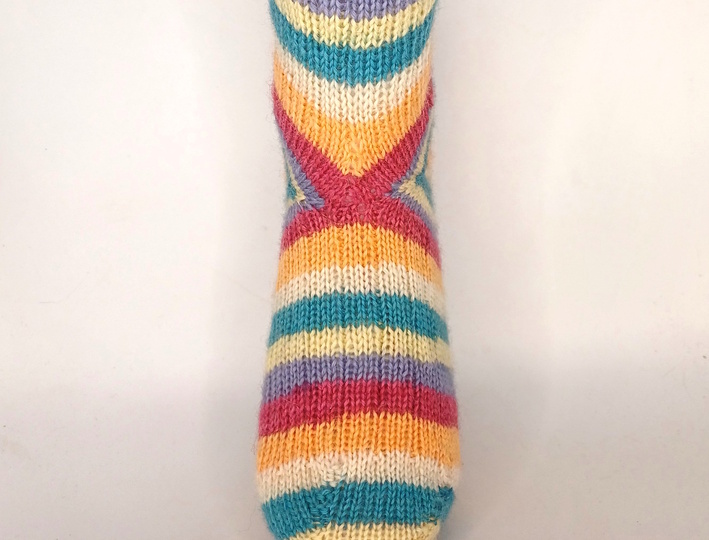 Two Way FersenSocke "Unisex" mit Rippenmuster - Gr.32-47