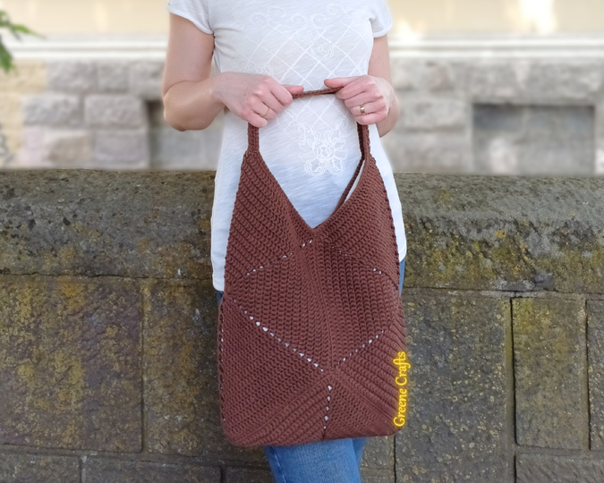 Everyday Hexagon Bag - Sturdy Shoulder Bag Crochet Pattern