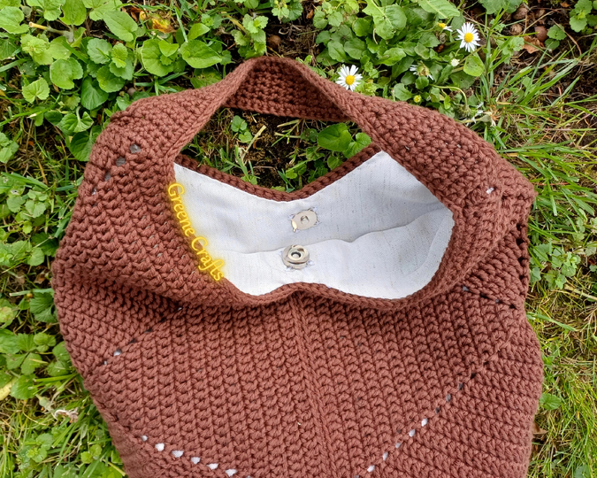 Everyday Hexagon Bag - Sturdy Shoulder Bag Crochet Pattern