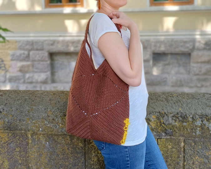 Everyday Hexagon Bag - Sturdy Shoulder Bag Crochet Pattern