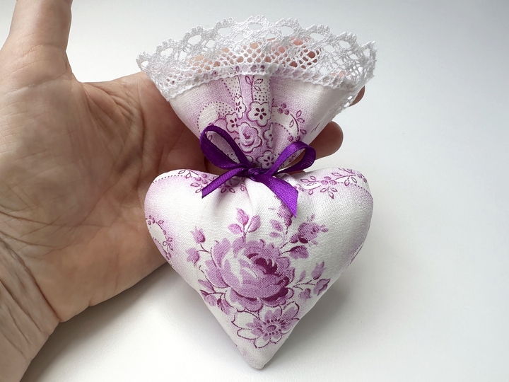Nähanleitung mit Druckvorlage für Lavendelherz / Duftherz / Geschenkherz