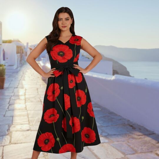Sommerkleid Elele Gr. 34-54 - Kurzgröße - Normalgröße Langgröße