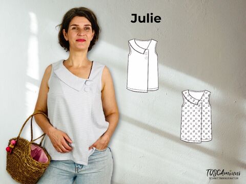 Bluse Julie Gr. 34-54 ärmellos