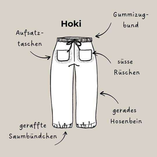 Kinderhose Hoki für Musselin Gr. 86-140