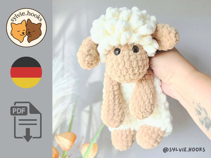 Häkelanleitung Schnuffeltuch Schaf - Anfängergeeignet