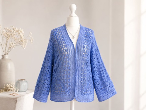 Häkelanleitung Hexagonjacke Sommerperle
