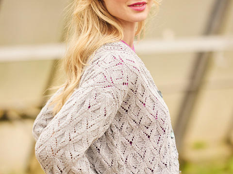 Jacke mit Rautenmuster