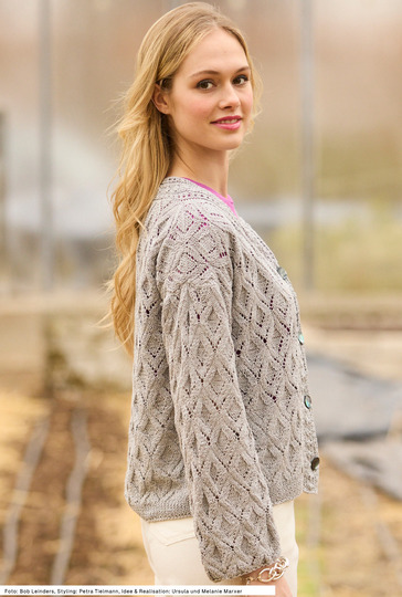 Jacke mit Rautenmuster