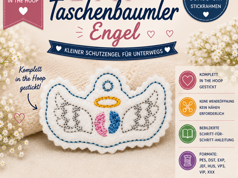 ITH Taschenbaumler Engel | Stickdatei 10×10