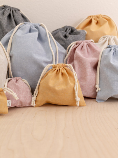 Sew a drawstring bag - sewing pattern in 11 sizes