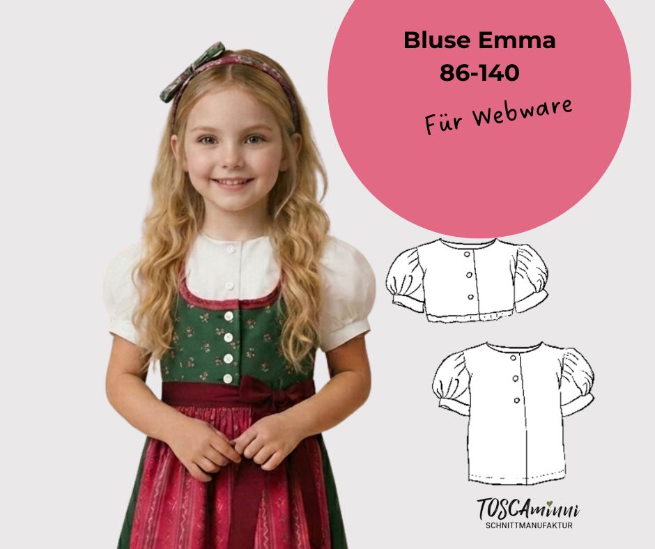 Dirndlbluse Emma Gr. 86-140