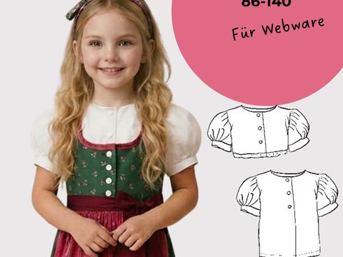 Dirndlbluse Emma Gr. 86-140