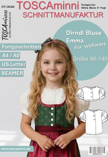 Dirndlbluse Emma Gr. 86-140