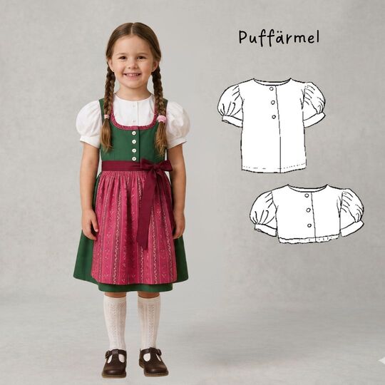 Dirndlbluse Emma Gr. 86-140