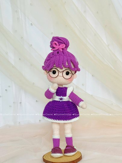 Little Violet The Girl - Amigurumi Doll Crochet Pattern - PDF Pattern