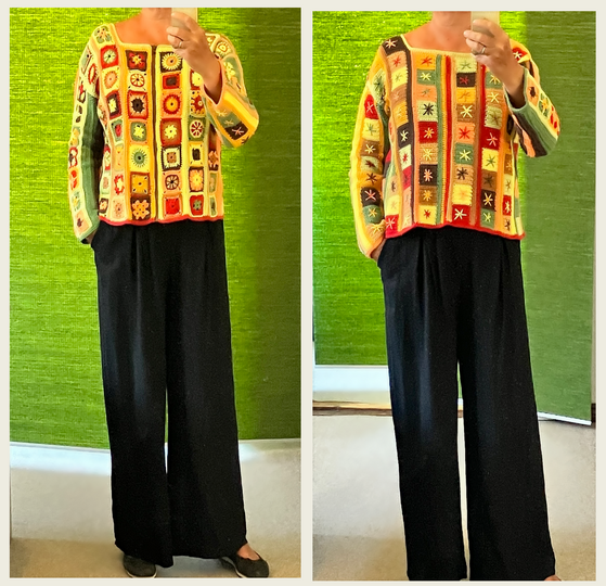 Boho-Jacke in Naturfarben - Häkelanleitung