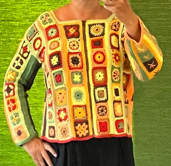 Boho-Jacke in Naturfarben - Häkelanleitung
