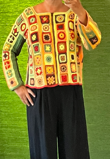 Boho-Jacke in Naturfarben - Häkelanleitung