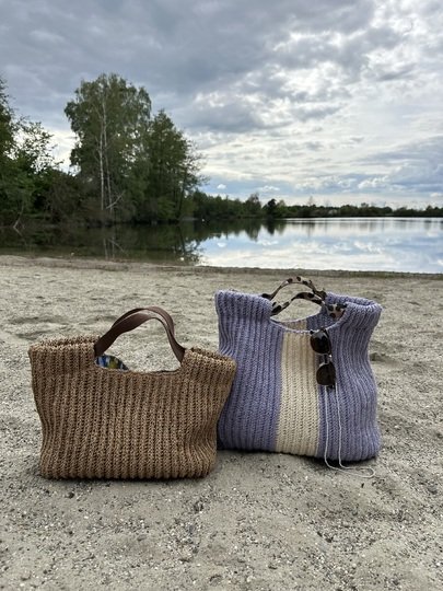 Wave_Bäg – Häkelanleitung Tasche in 2 Größen