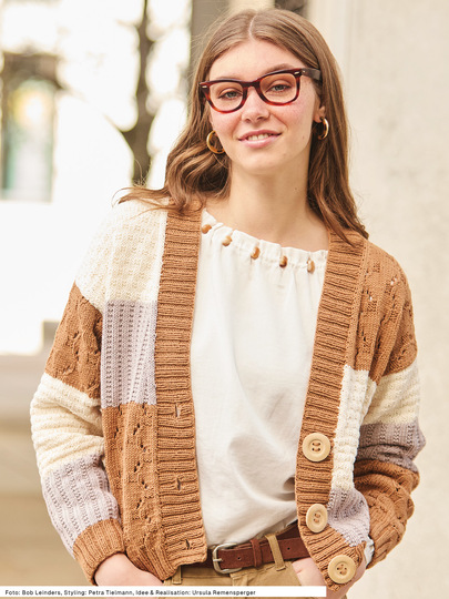 Jacke mit Musterflächen