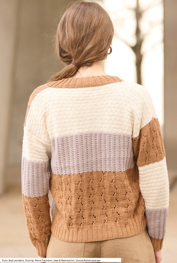 Jacke mit Musterflächen